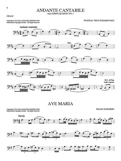 101 Classical Themes for Cello - Image 4